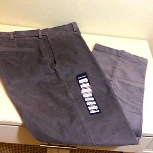 NWT Haggar Corduroy Gray Classic Fit Size 34X29.